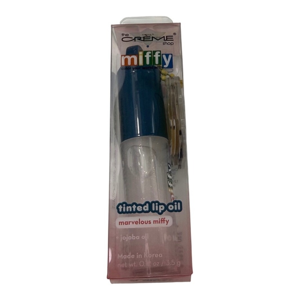The Creme Shop x Miffy Tinted Lip Oil Marvelous Miffy Jojoba Oil Gloss NIB